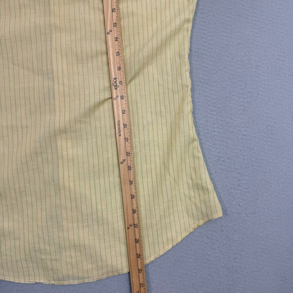Vintage Short Sleeve Button Shirt Medium Striped Thin Rockabilly 70s 80s Preppy - Picture 9 of 10